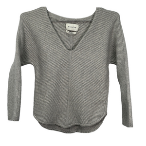 Babaton Aritzia Merino Wool V‎ neck Gray Sweater Shrunk Large